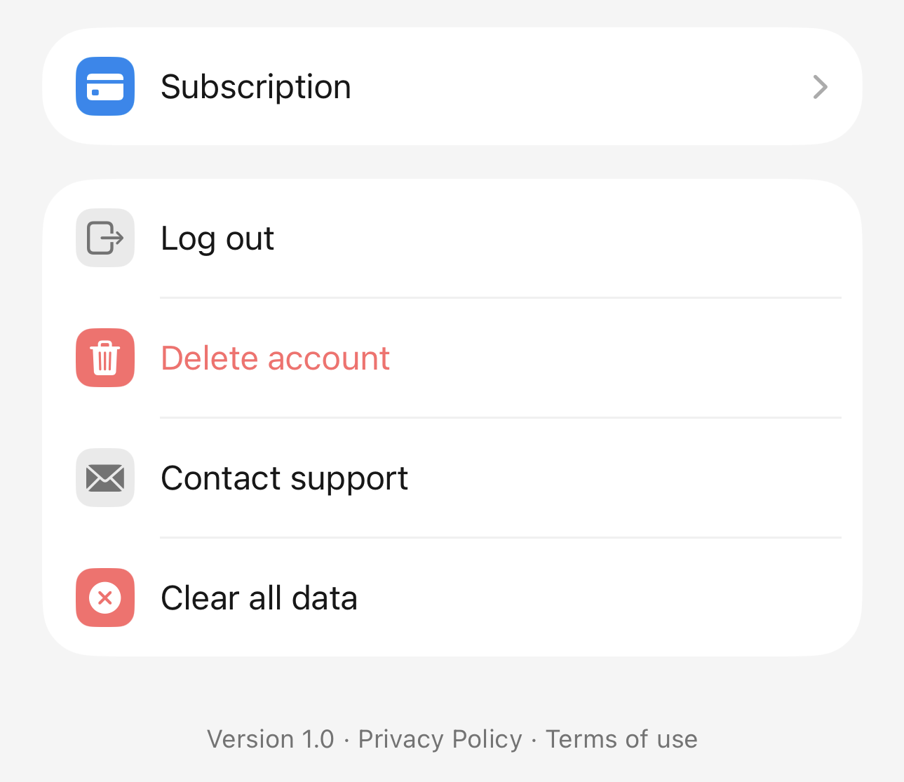 Delete account guide